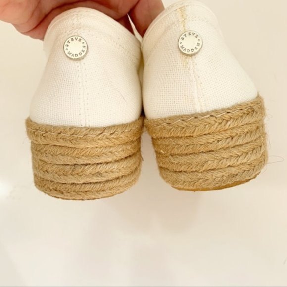Steve Madden | White Hampton Platform Shoes 9B - Picture 8 of 11